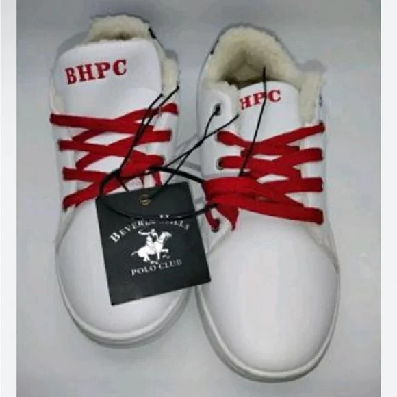 Beverly Hills Polo Club White Sneakers - Women's Size 6 - Picture 1 of 6